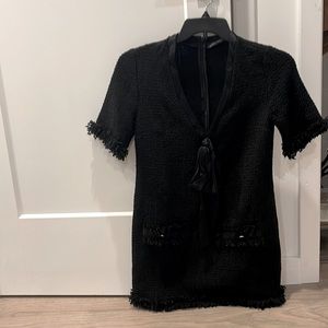 Black Tweed Zara Dress